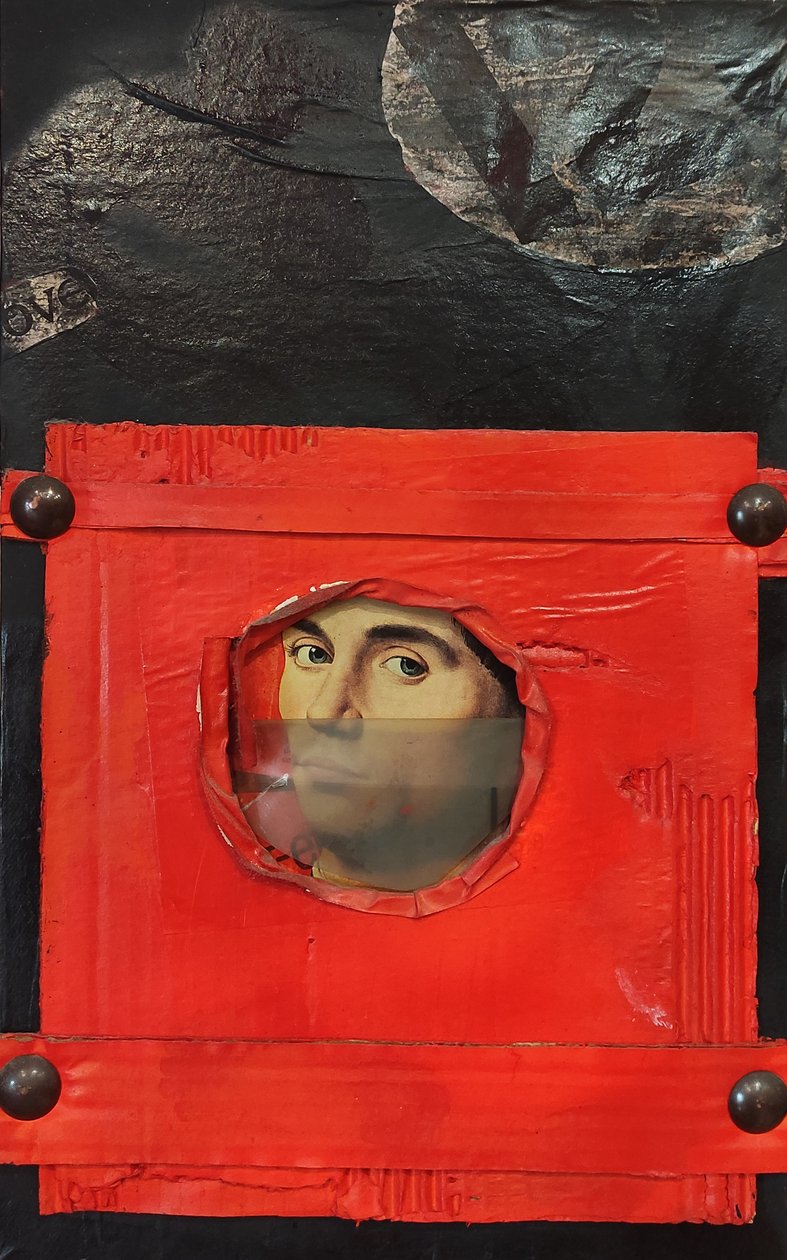 G. C. Riccardi, Breve corsa, 1986, Gemischte Technik, 60x80, Italien. de Gian Carlo Riccardi