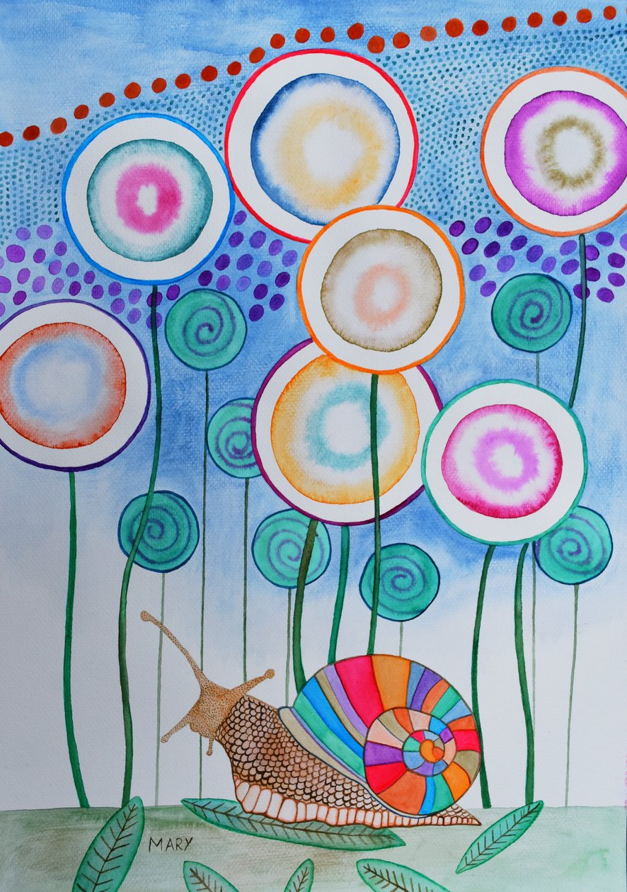El mundo del Sr. Schnecke de Marys Watercolors