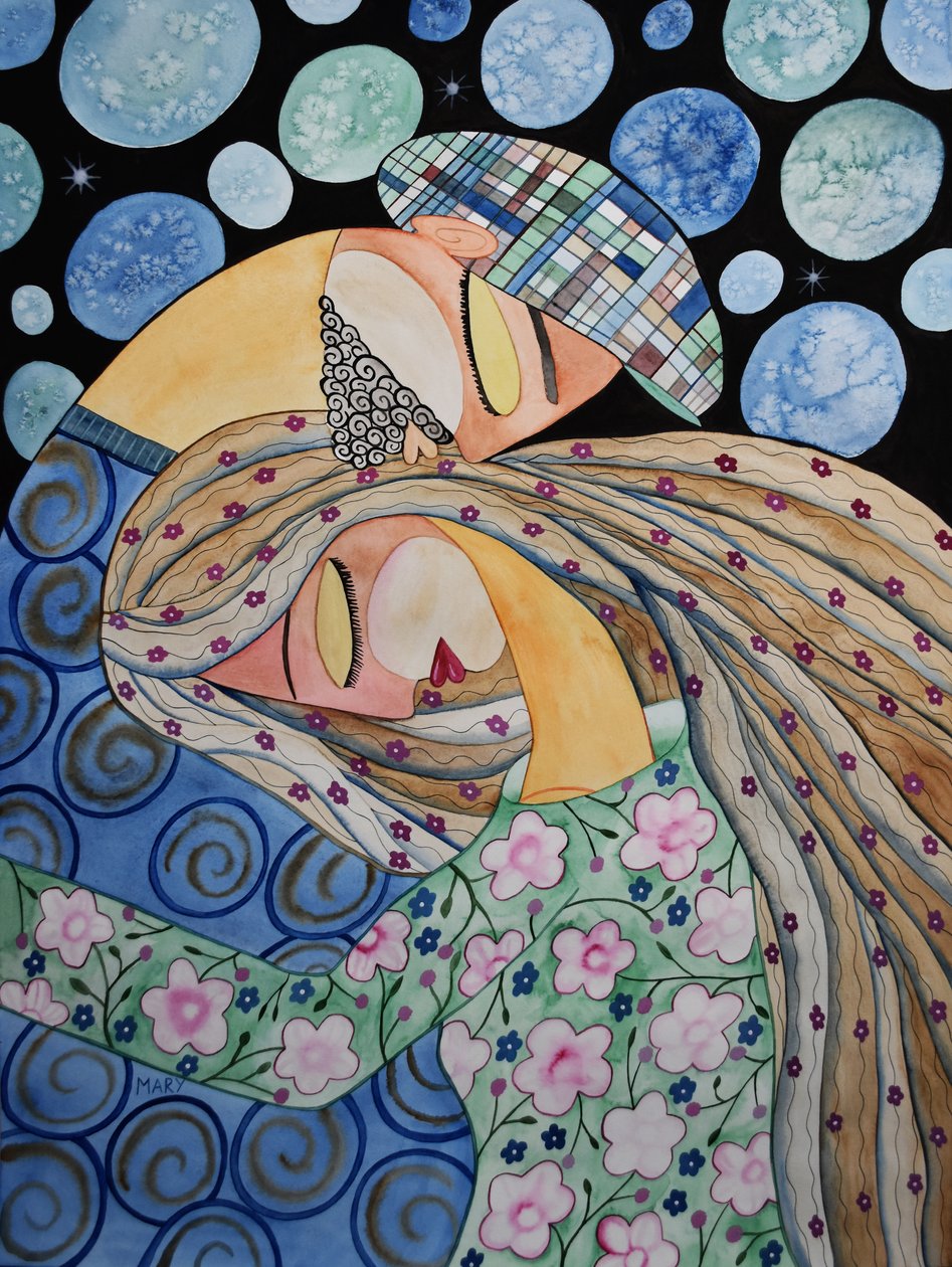 Abrazo de Marys Watercolors