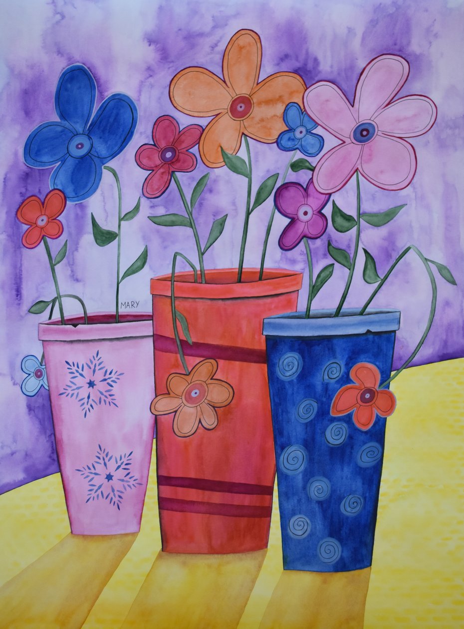 Macetas de Marys Watercolors
