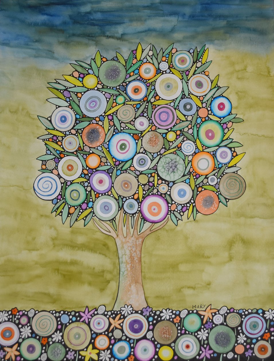 Árbol de la vida de Marys Watercolors