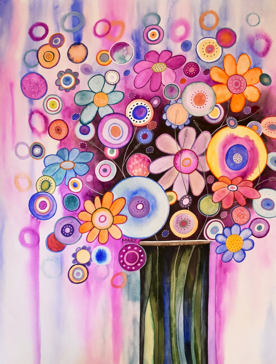 Flores de fantasía de Marys Watercolors