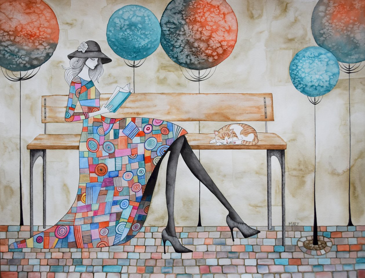 Su hermoso vestido de Marys Watercolors