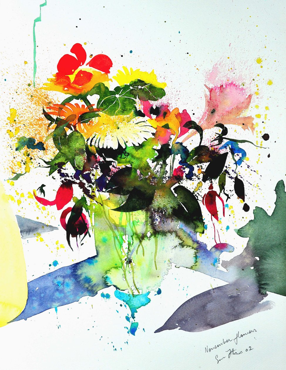 Flores de noviembre 56 x36 2002 de Simon Fletcher