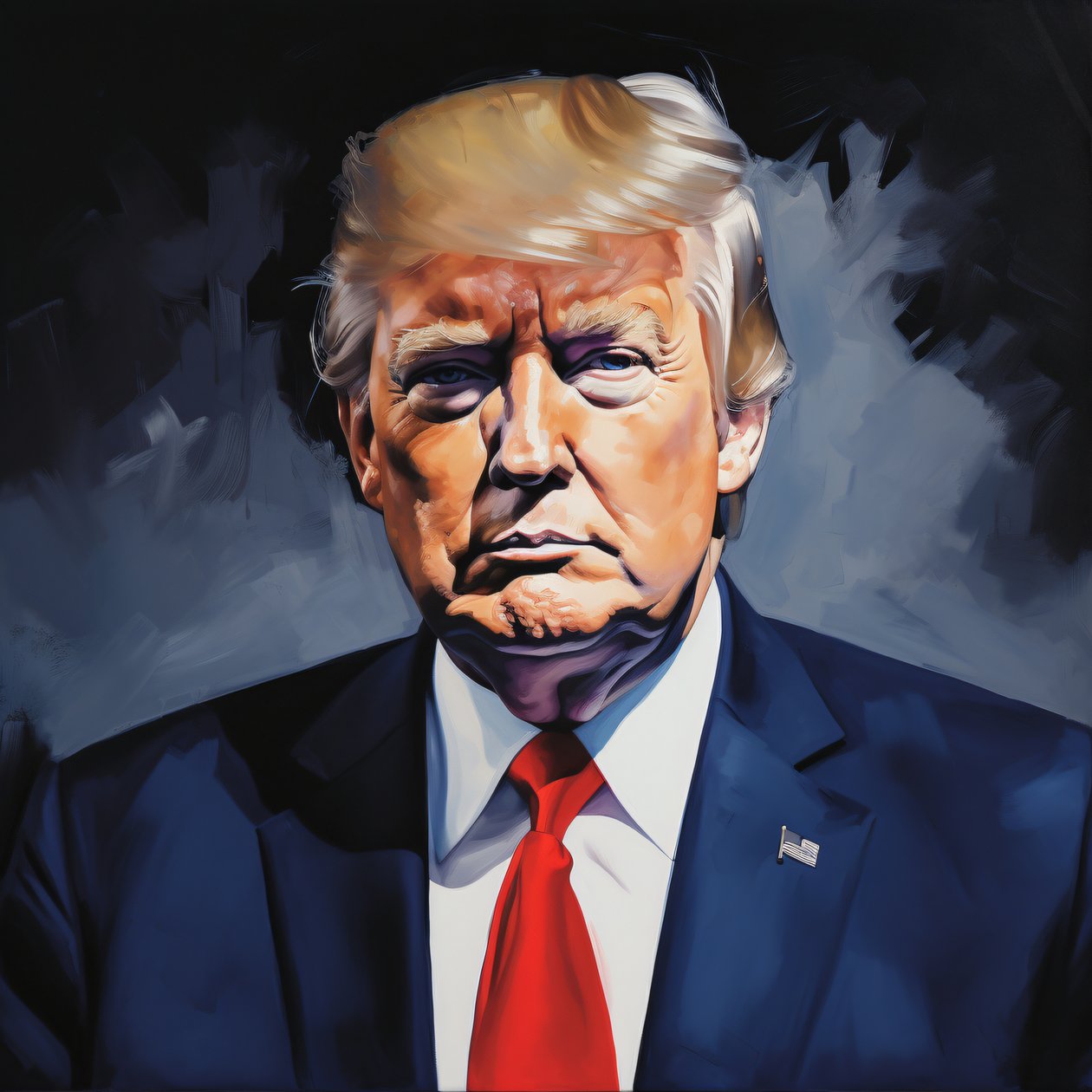 Acrílico Donald Trump Política Pinturas de Arte para la venta, impresiones de decoración de pared de F. Abderrahim