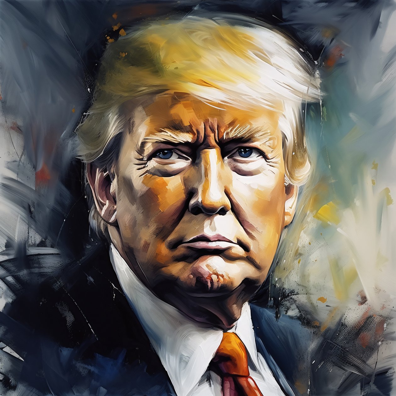 Donald trump pintura, impresiones de arte de gran cartel, ideas de decoración de pared moderna de F. Abderrahim