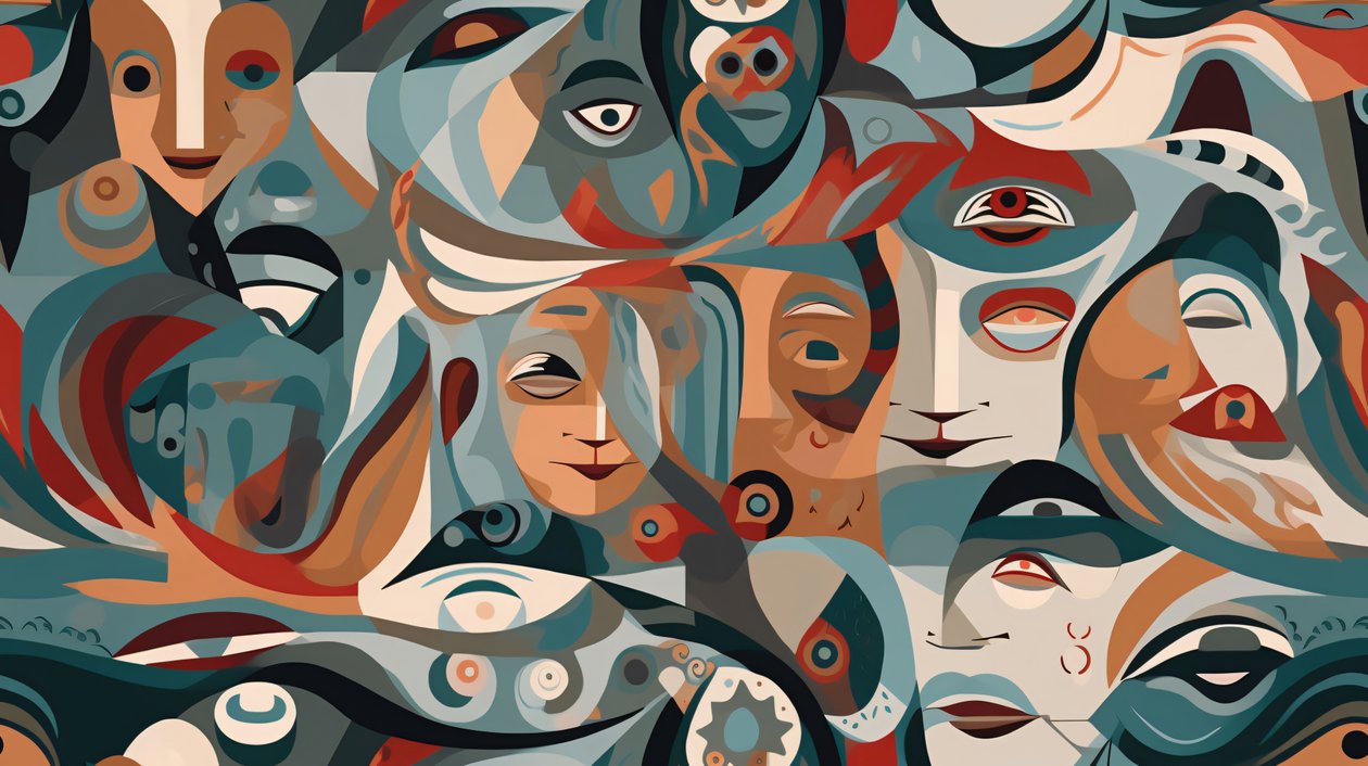 Surrealista Figurativo Una obra maestra abstracta contemporánea, Decoración de pared en venta de F. Abderrahim