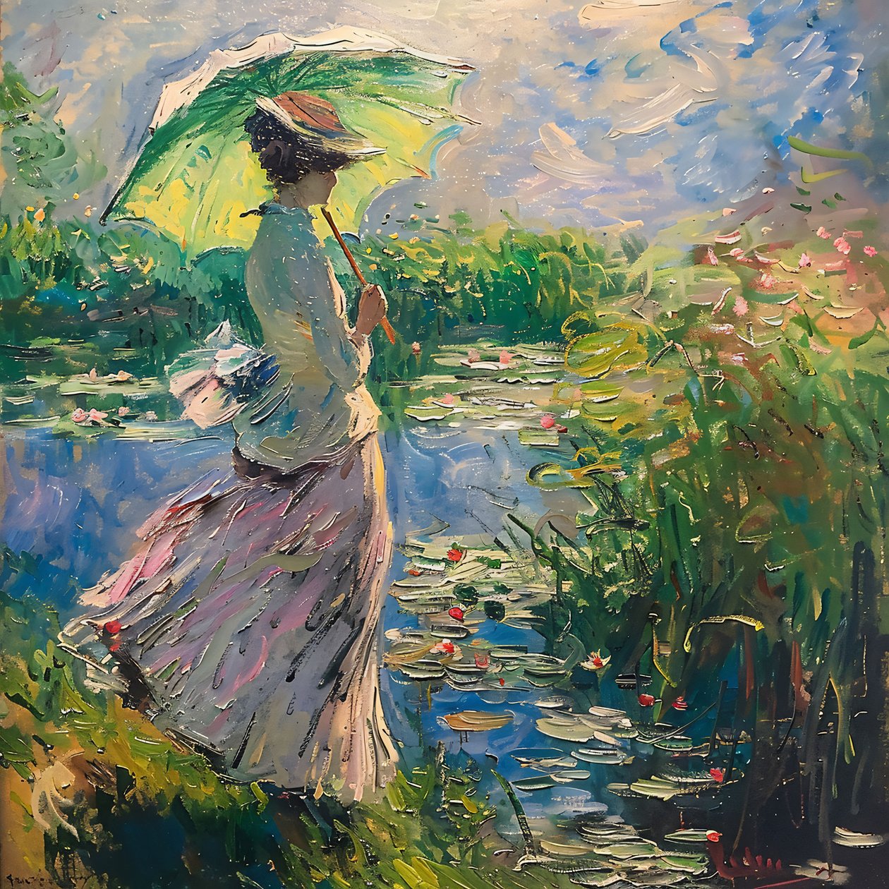 Muchacha vestida en la naturaleza, Aroma de vida, siglo XIX, Impresiones artísticas murales de F. Abderrahim