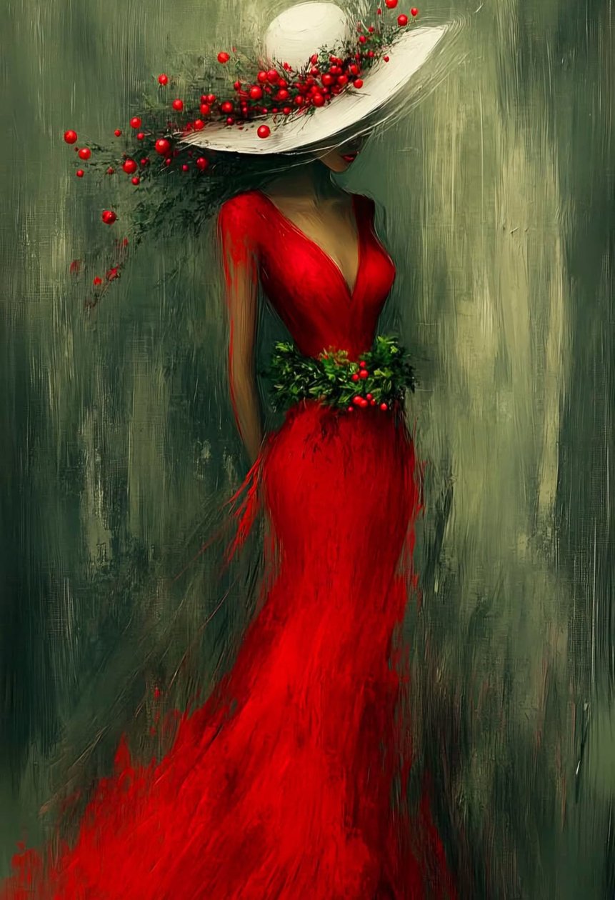 La dama de rojo de Blissful