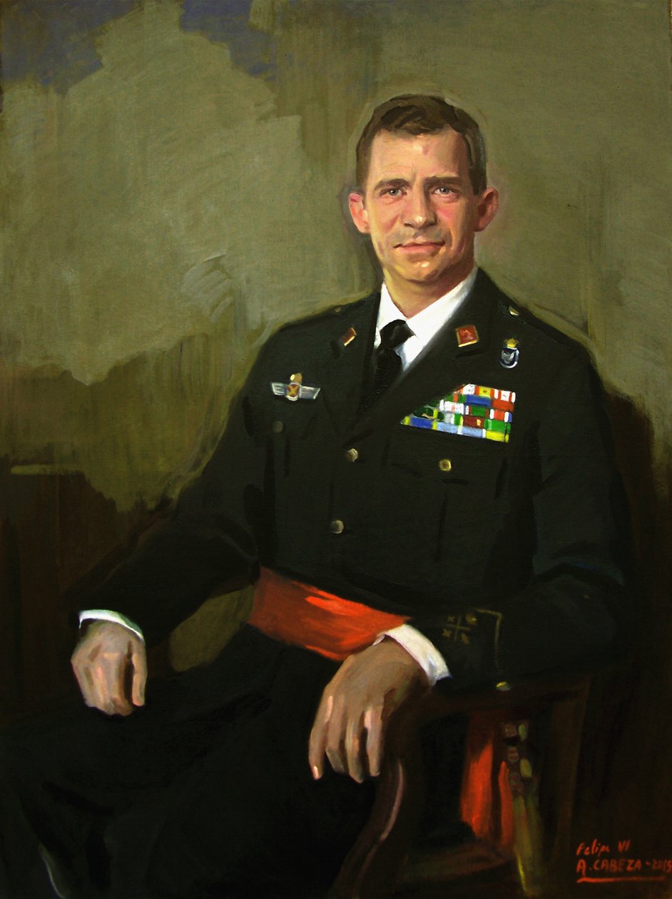 Retrato de Felipe VI de Alejandro Cabeza