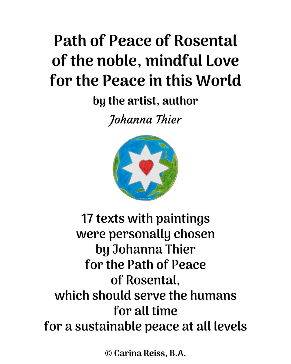 Path of Peace of Rosental de Johanna Thier