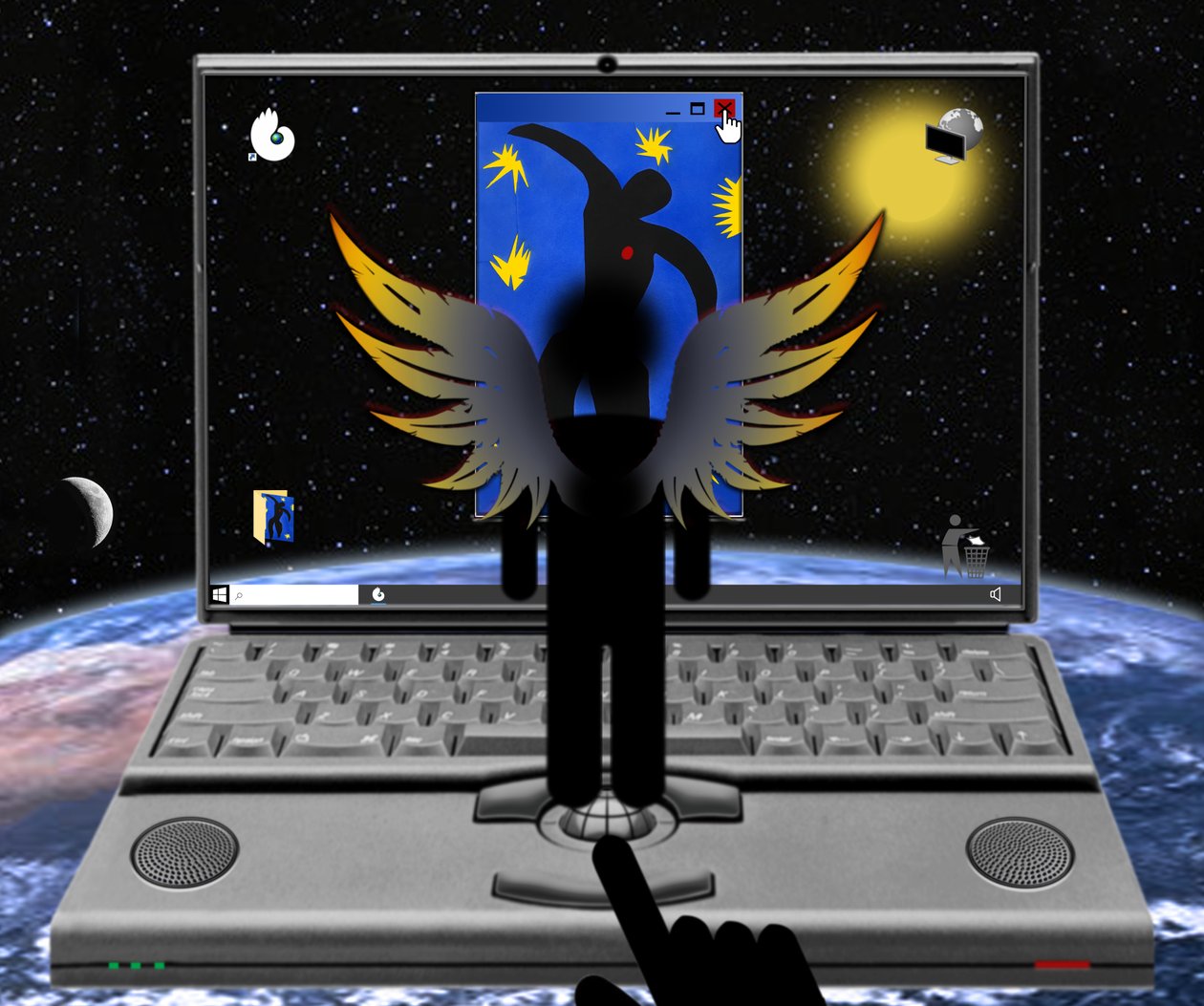 Icarus (III) (de la serie: Windows) de Alexander Eibach