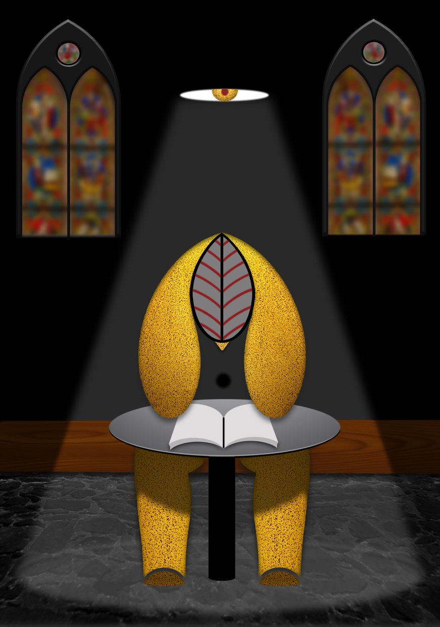 Vita contemplativa (II) (aus der Serie gotische Impressionen) de Alexander Eibach