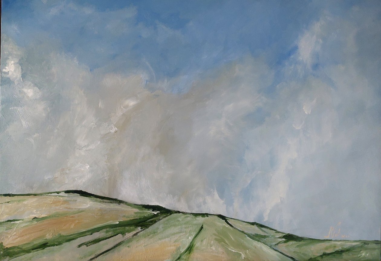 Viento y nubes en las colinas de M. Vet