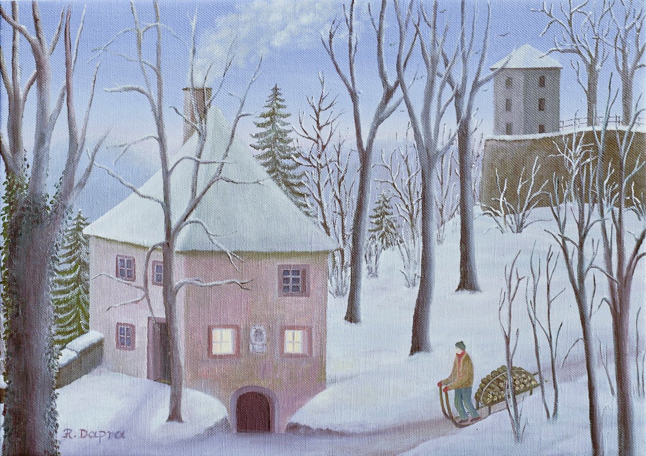 Mönchsberg Gasse 13 en invierno de Regine Dapra