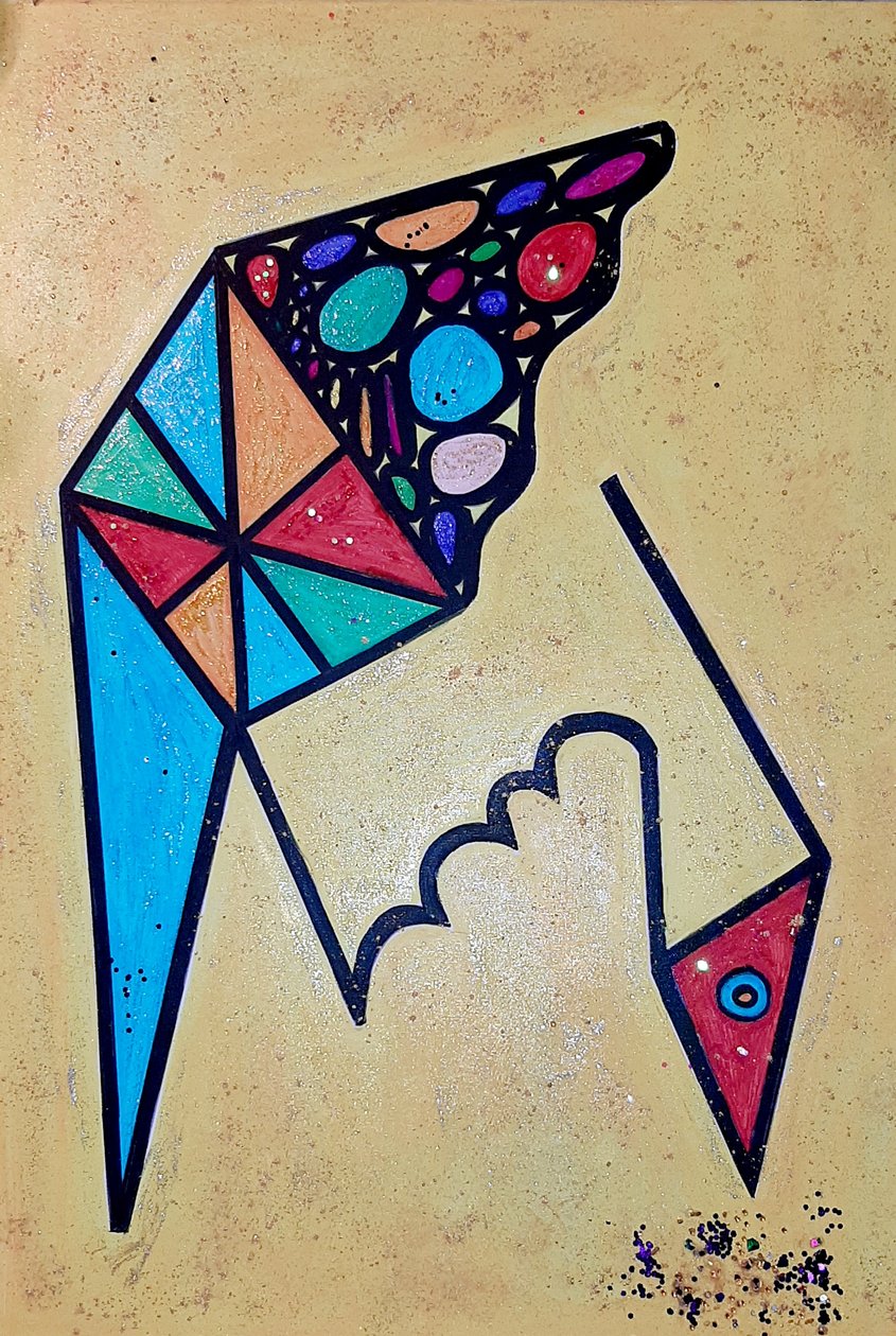 Pájaro que picotea de Steffi_Seiler_Art