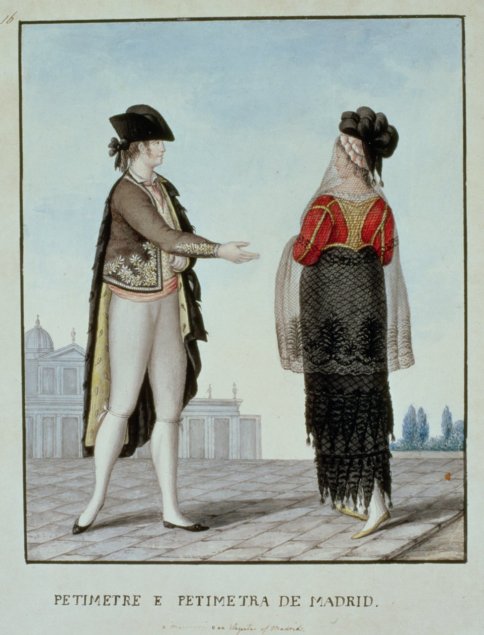 Noble y nobleza de Madrid, finales del siglo XVIII de 18th century Naples school