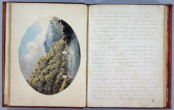 Bosque de los obispos, lámina 3 y lámina 11, del Diario de un viaje por el Wye, impreso en 1786 de A. Cooper