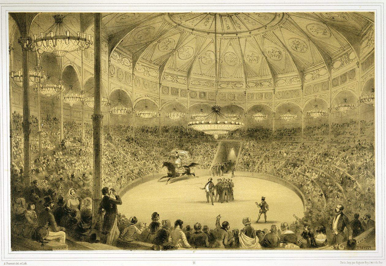 El Circo Nacional, publicado por Auguste Bry de A Provost