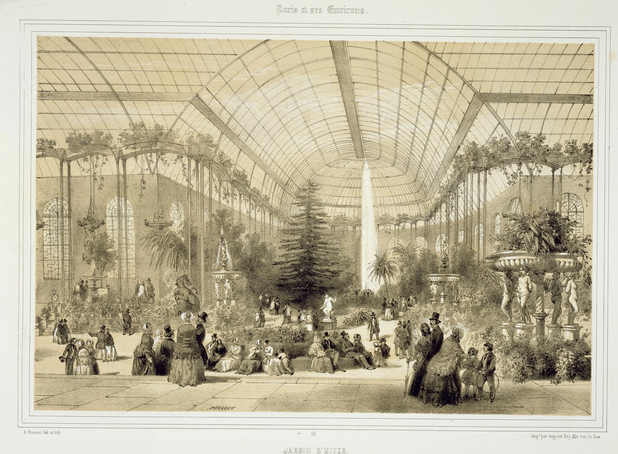 El jardín de invierno, publicado por Auguste Bry de A Provost