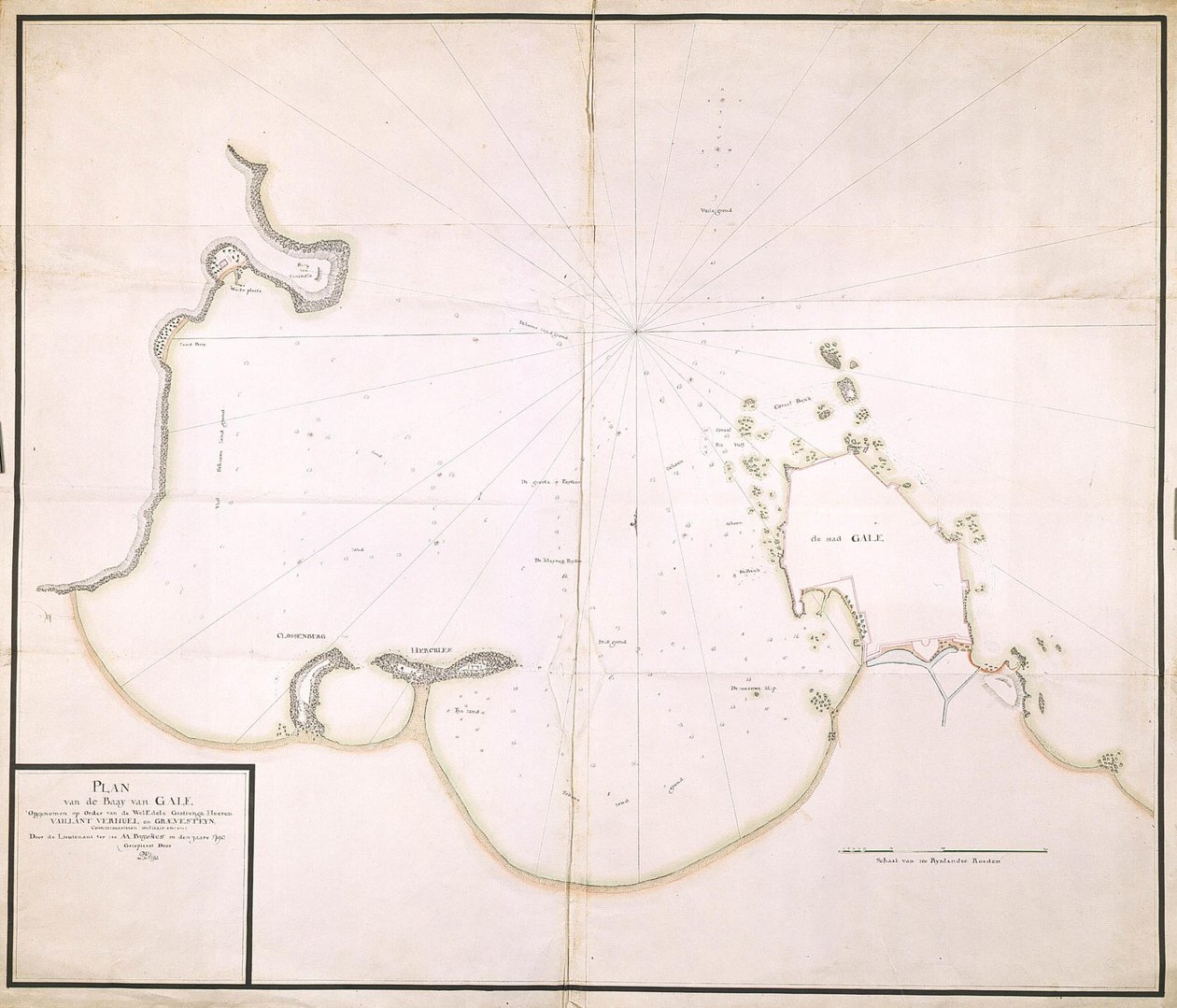 Plano de la bahía de Gale de A.A. Buijskes