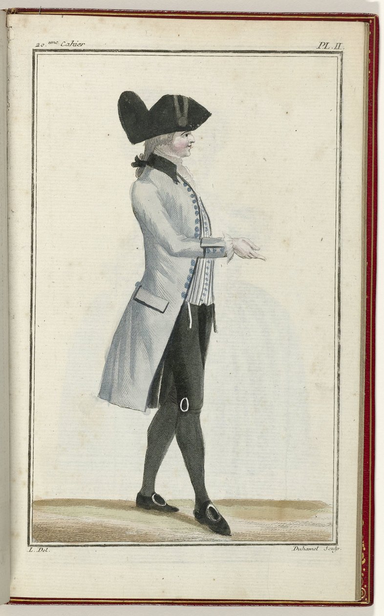 Cabinet des Modes o Les Modes Nouvelles, 1 de septiembre de 1786, pl. II de A.B. Duhamel