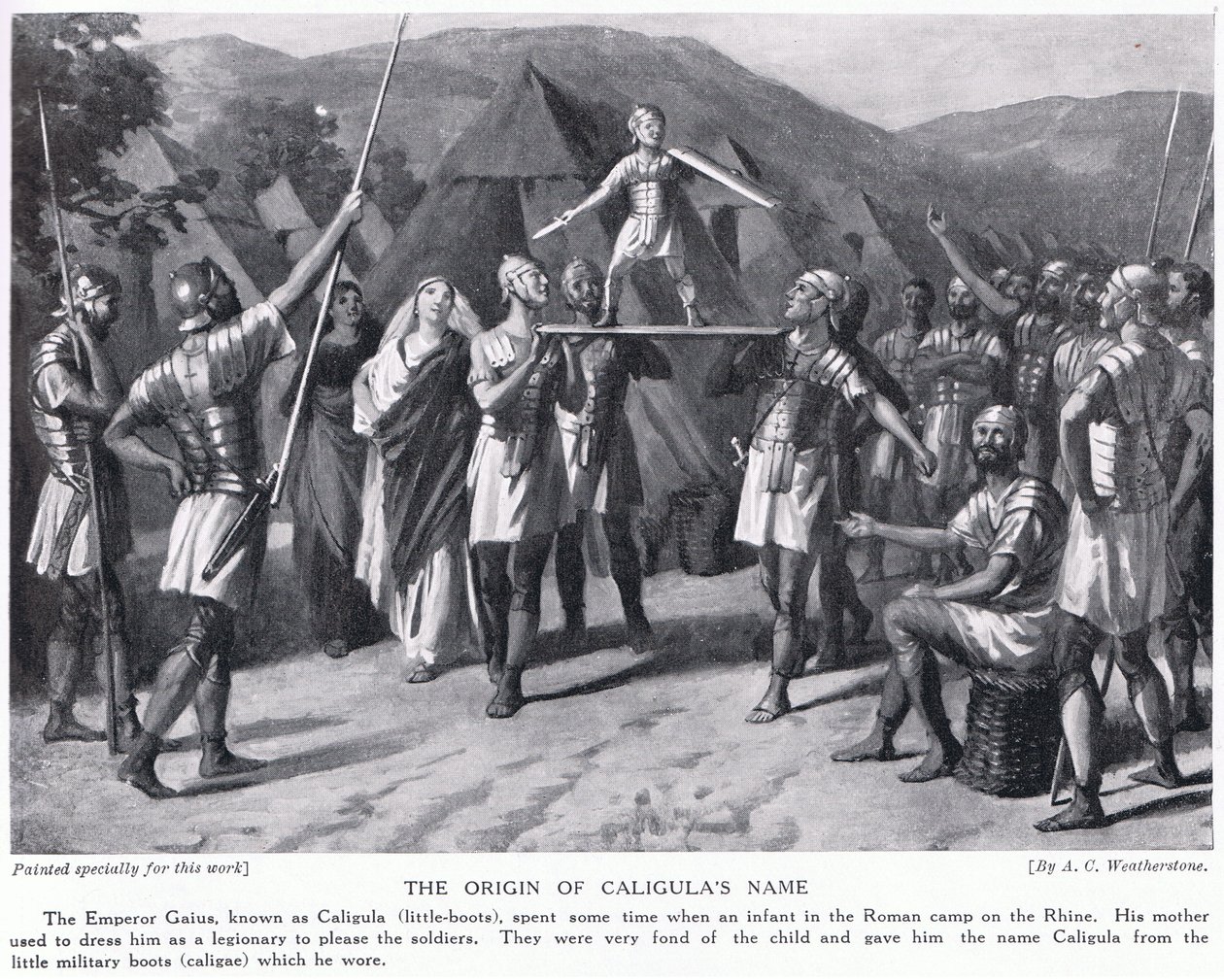 El origen del nombre de Calígula de A.C. Weatherstone