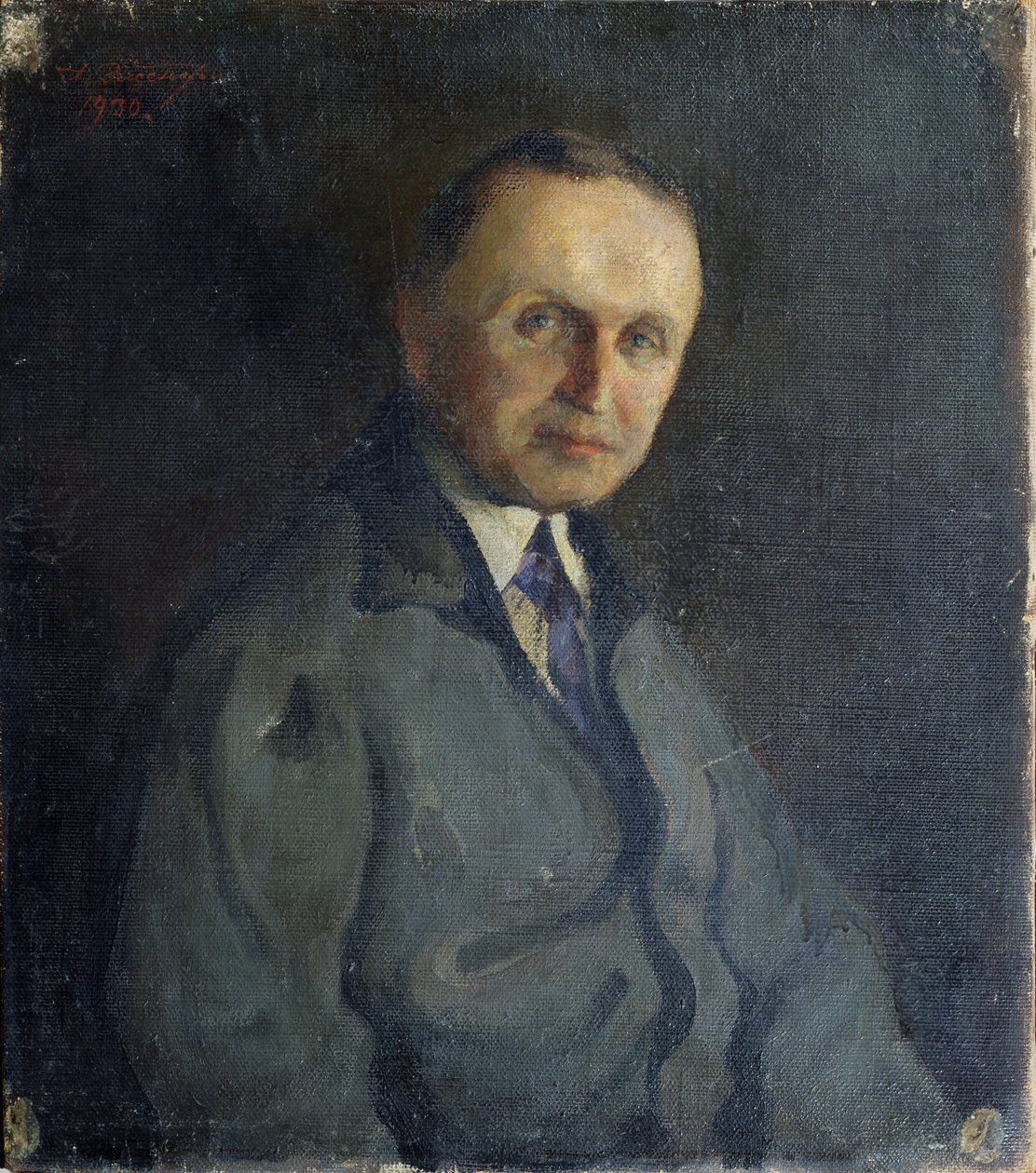 Retrato del pianista Konstantin Igumnov 1873-1948, 1930 de A.K. Elsner