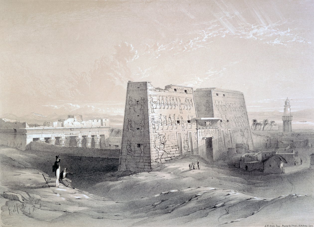 Templo de Edfu, Egipto de AR Grieve