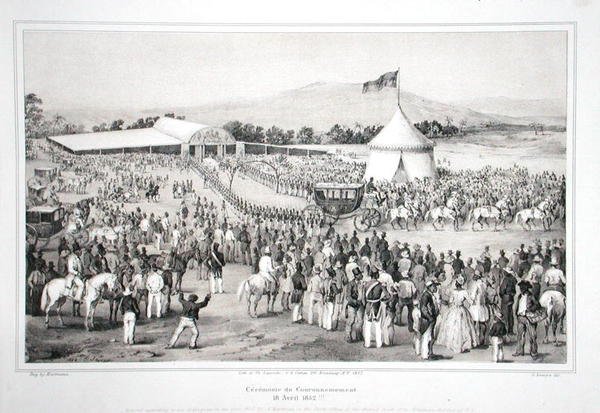 Coronación del General Faustin Soulouque (c.1785-1867) como Emperador de Haití de A. (after) Hartmann