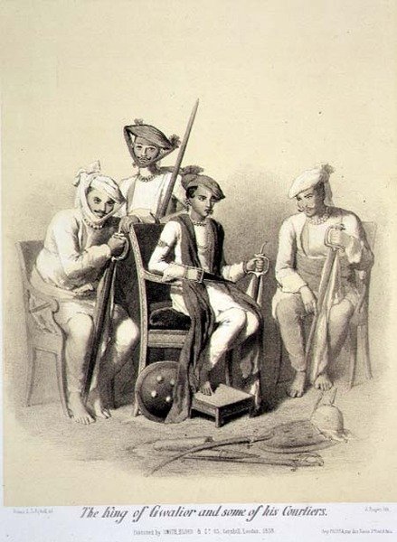 El Rey de Gwalior y Algunos de sus Cortesanos, de 