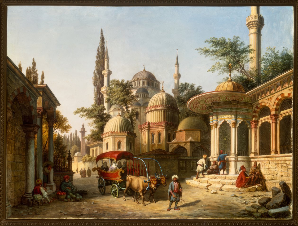 Vista de una mezquita en Estambul de A. Finke