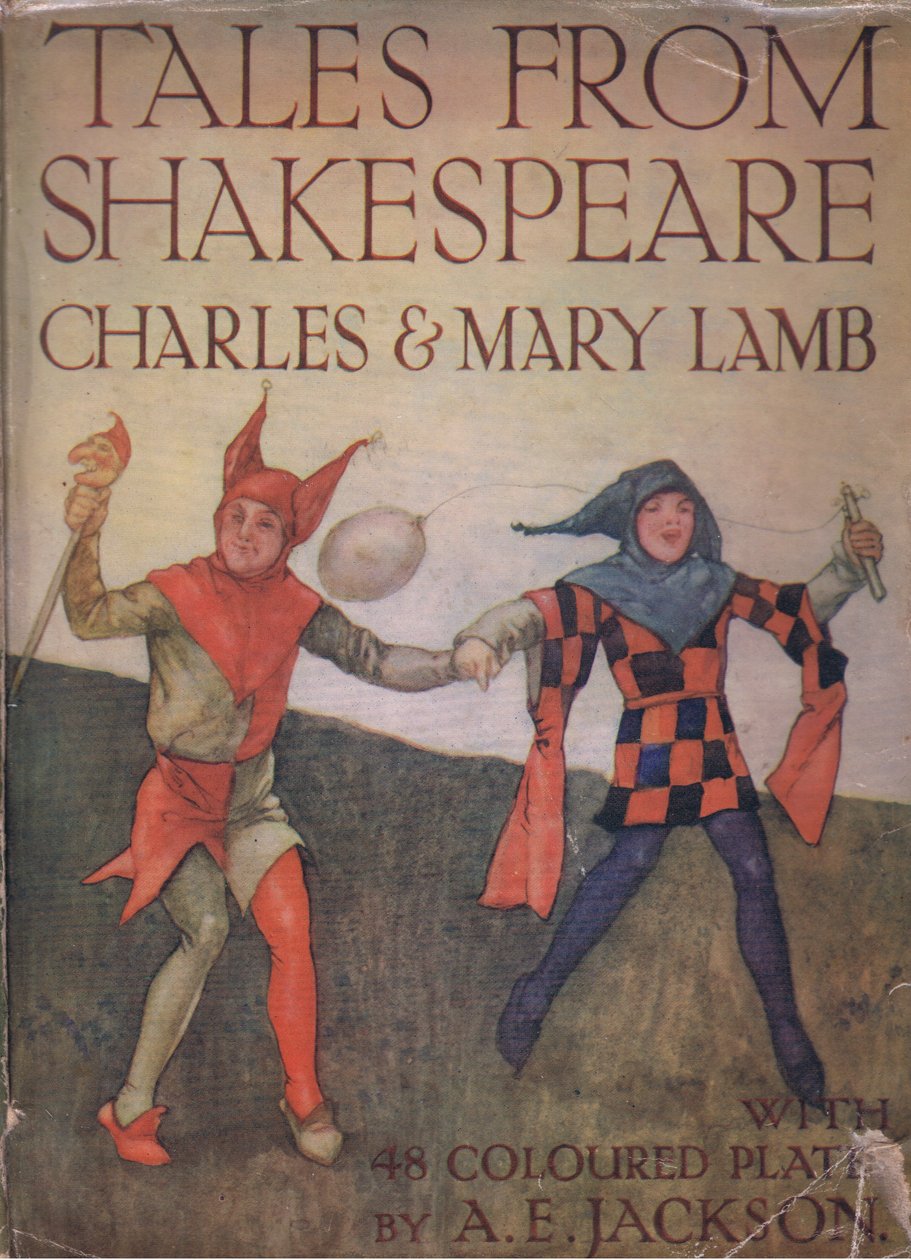 Diseño de la portada, de Cuentos de Shakespeare publicado por Ward Lock & Co Ltd, 1930-40s de A. Jackson