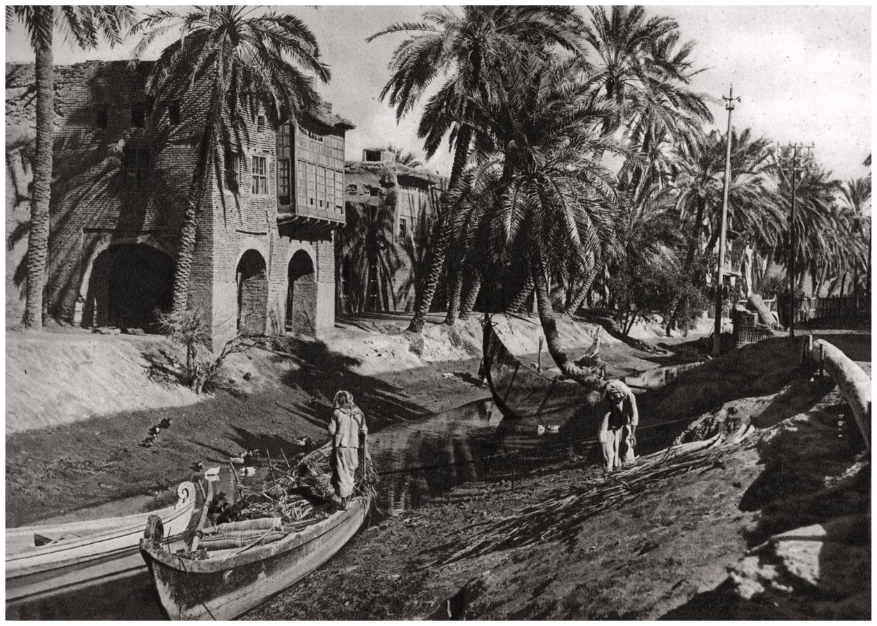 Riachuelo Serai, Basora, Irak, 1925 de A. Kerim