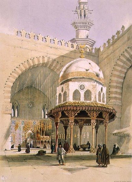 La Mezquita del Sultán Hassan, El Cairo, publicada en 1846 de A. Margaretta Burr