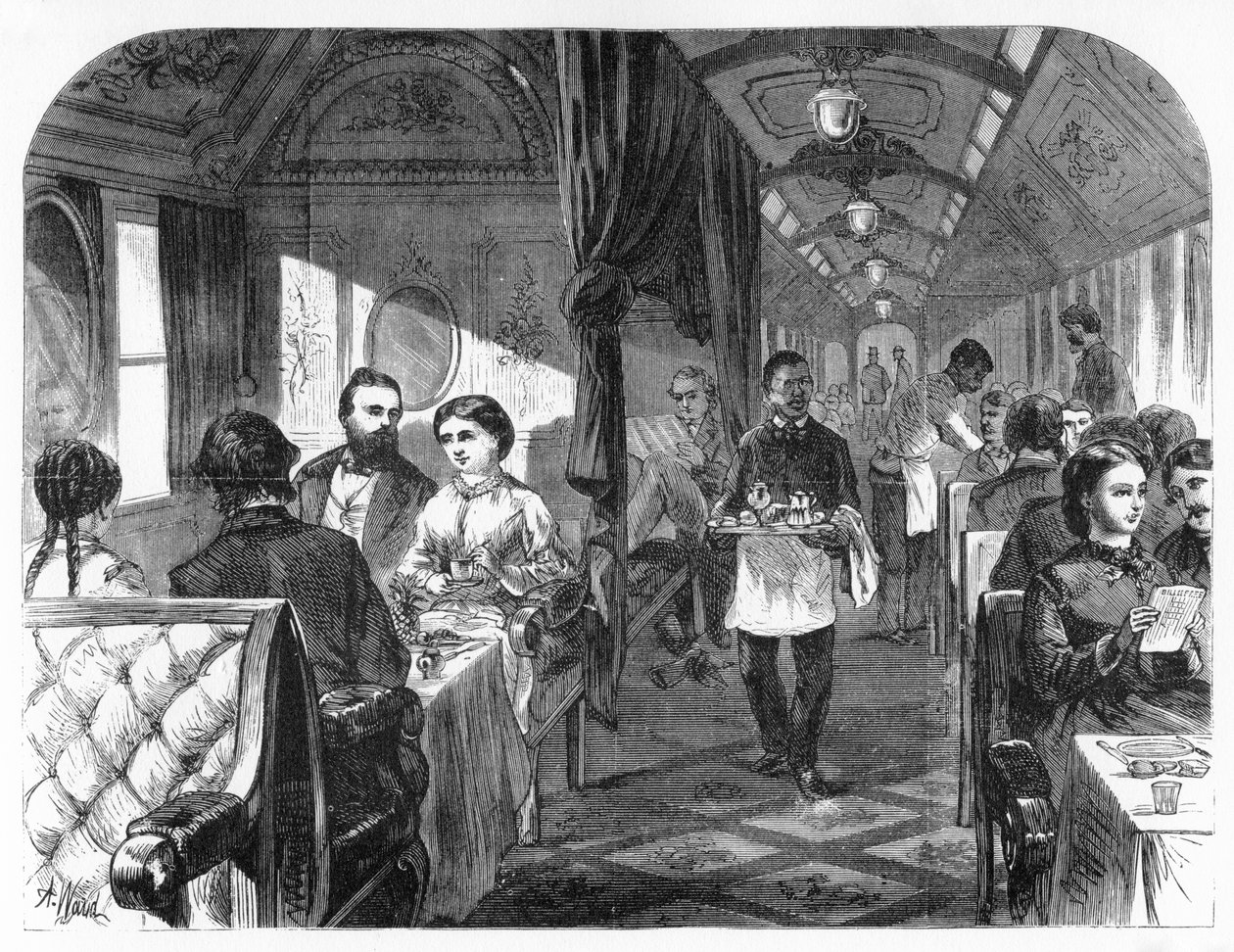 Coche del Palace Hotel, Union Pacific Railroad, c1870 de A. R. Ward