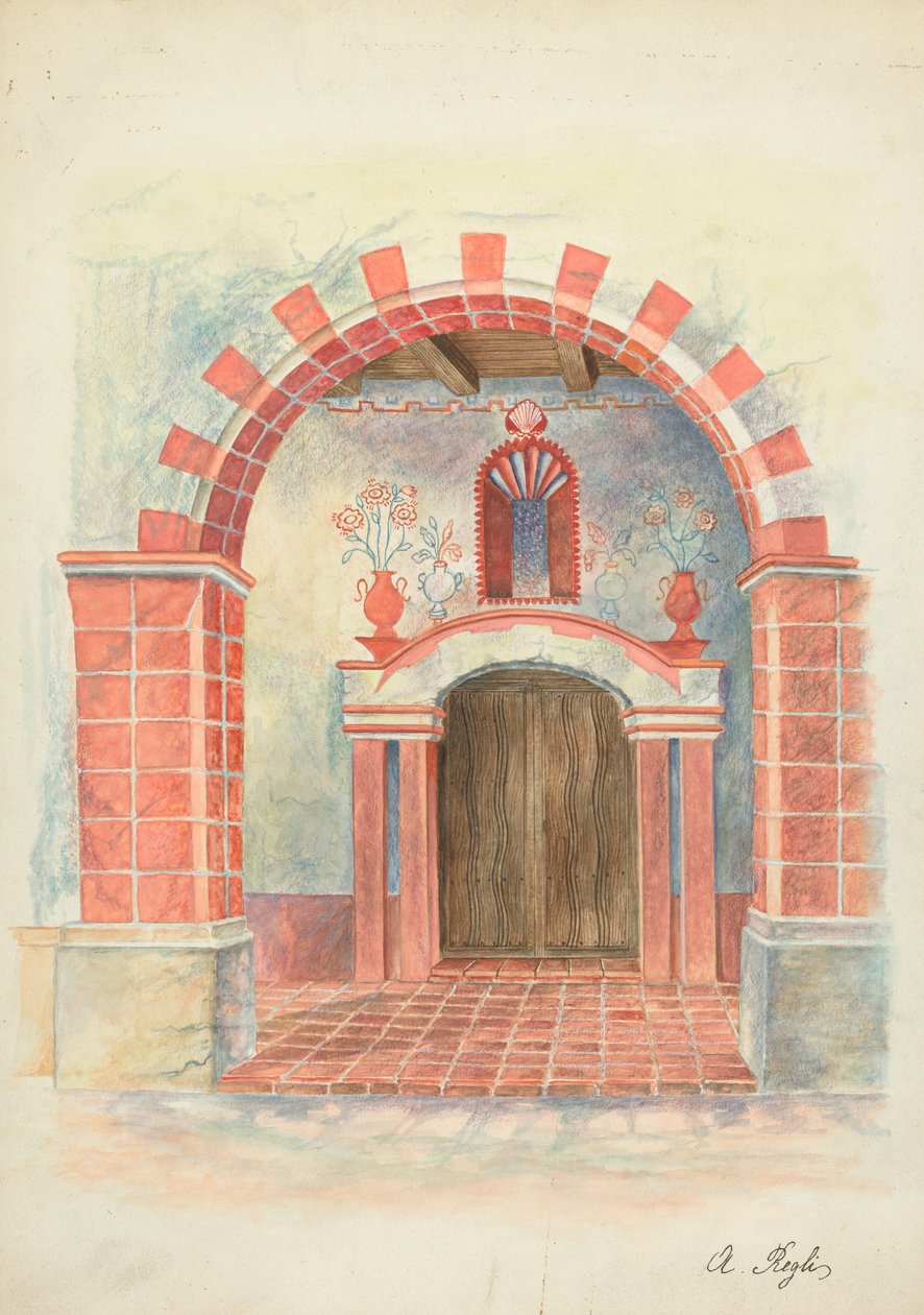 Dibujo de Restauración de A. Regli