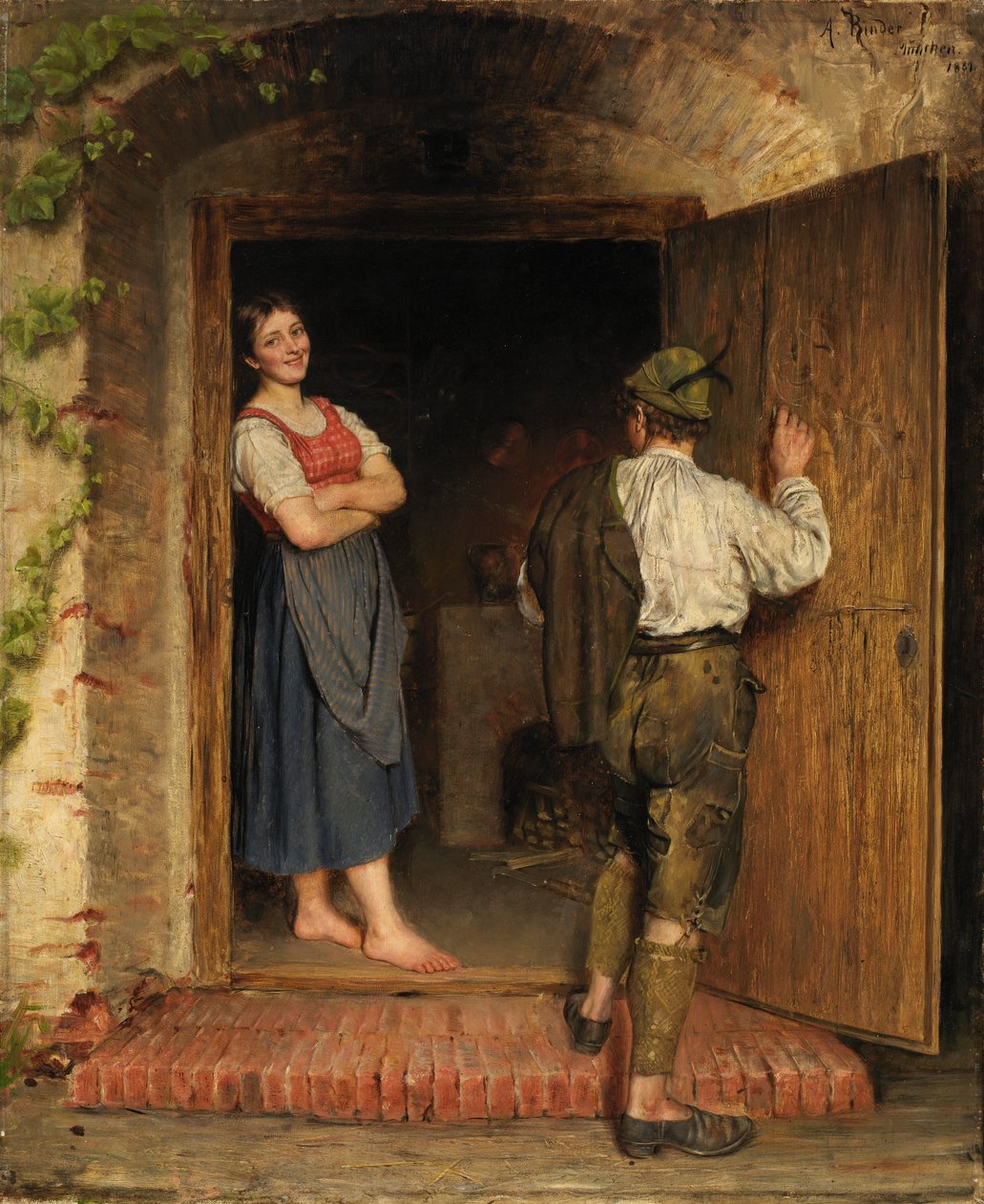 Dibujo en la Puerta, 1887 de A. Rinder