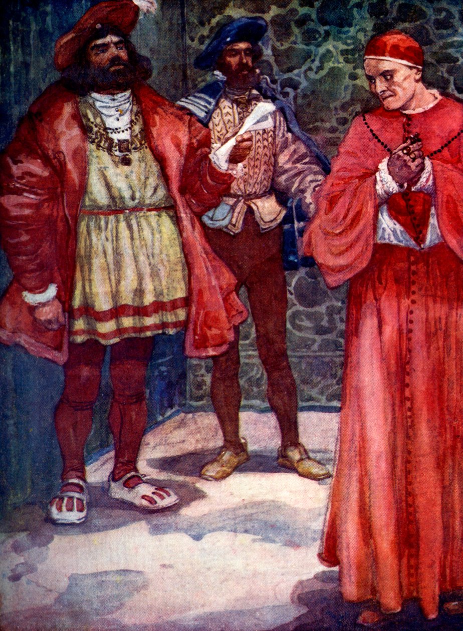 Enrique envió a Wolsey lejos de la corte, c1529, 1905 de A. S. Forrest