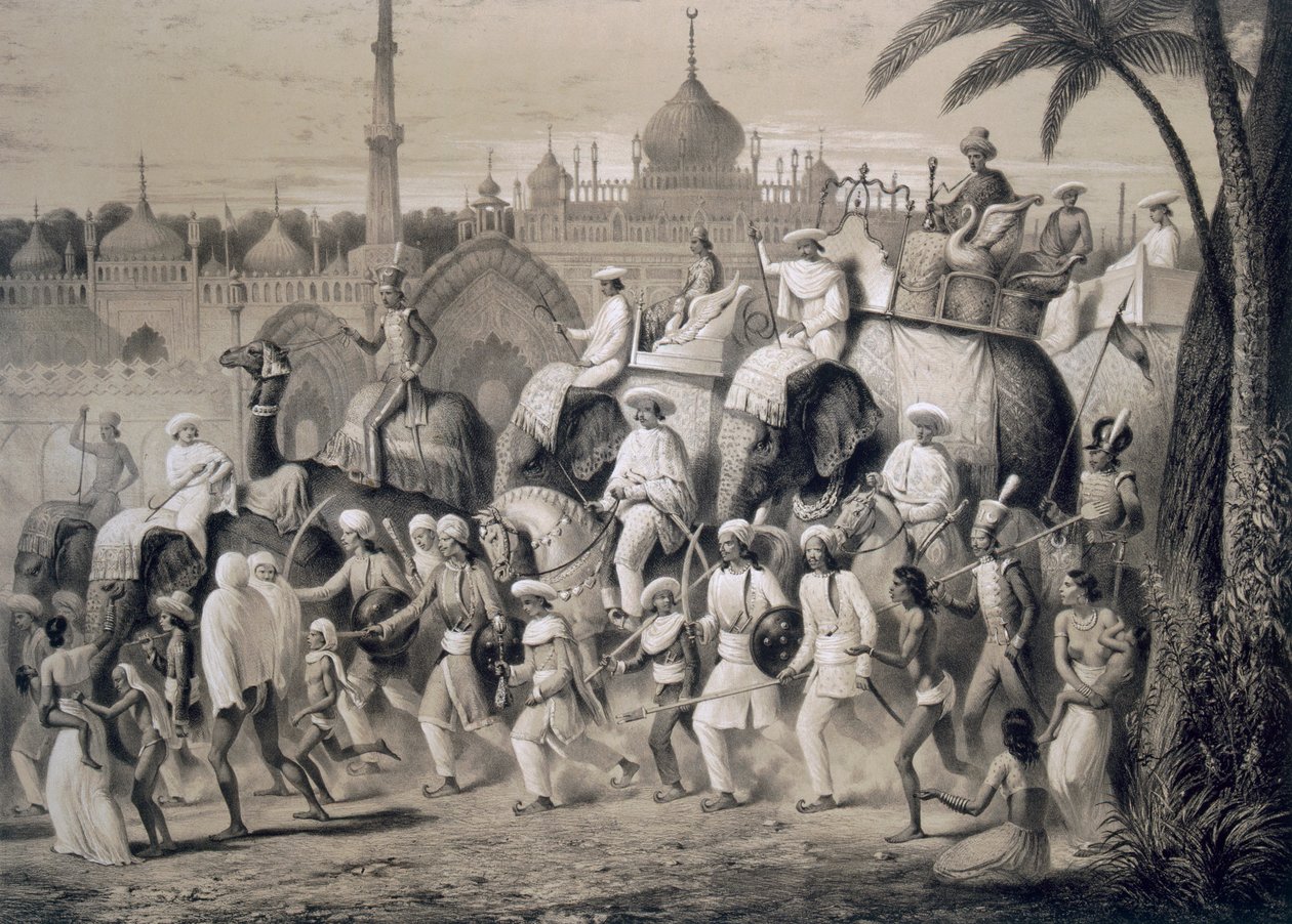 Lucknow, la calle principal, de 