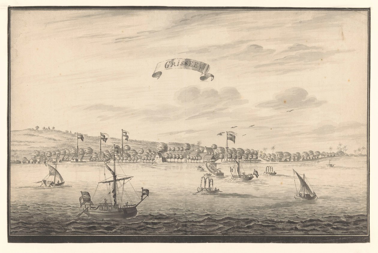 Vista de Grissee Grissee (título sobre objeto) de A. de Nelly (possibly)