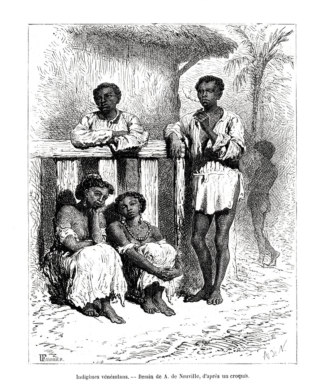 Pueblos indígenas, Venezuela, siglo XIX de A. de Neuville