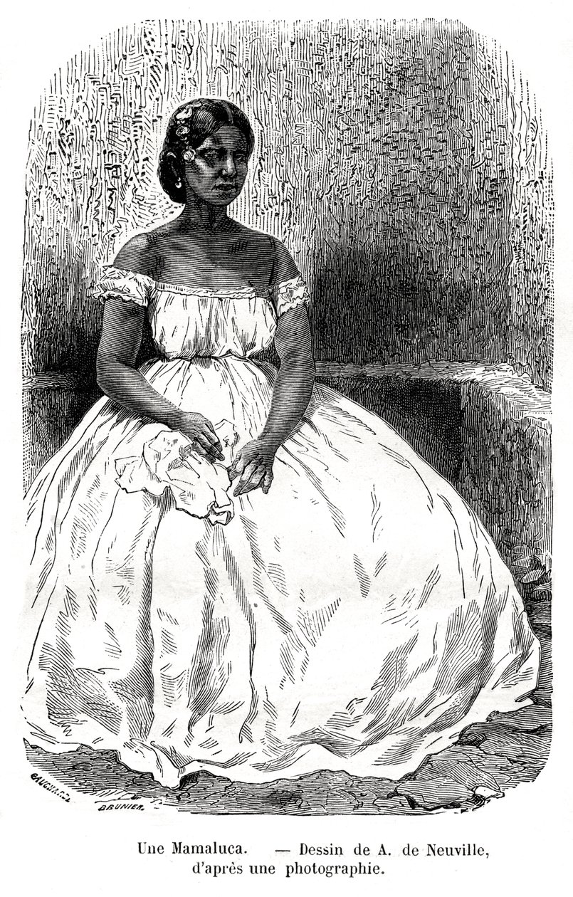 Una Mamaluca, Brasil, siglo XIX de A. de Neuville