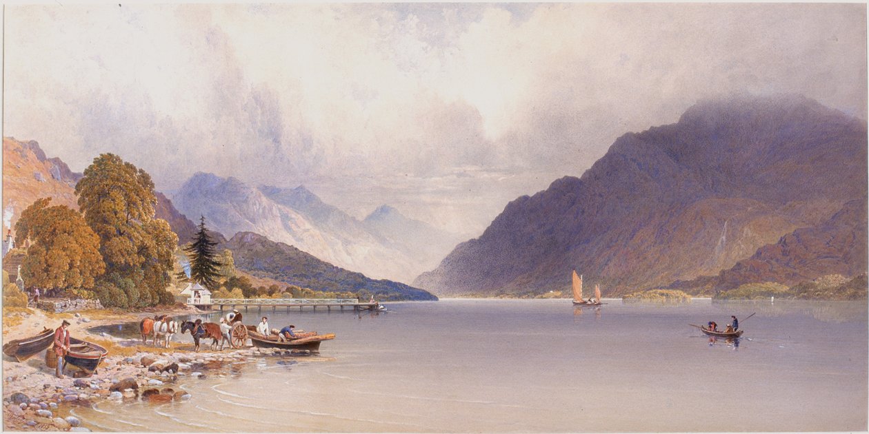 El muelle en Luss, Loch Lomond de Aaron Edwin Penley