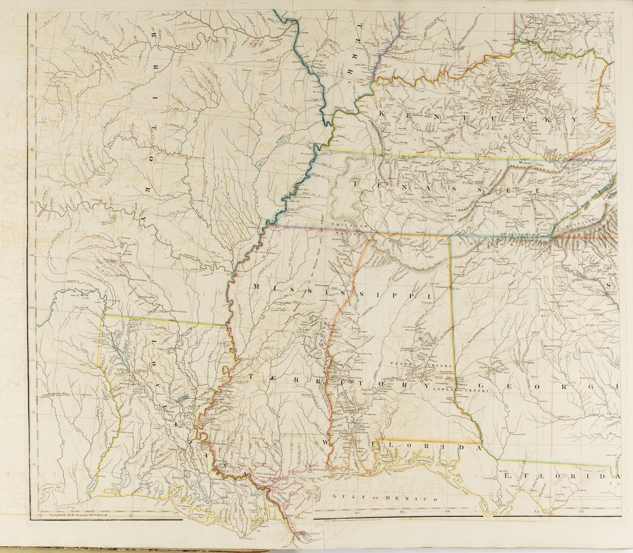 Mapa de los Estados Unidos de América del Norte de Aaron Arrowsmith
