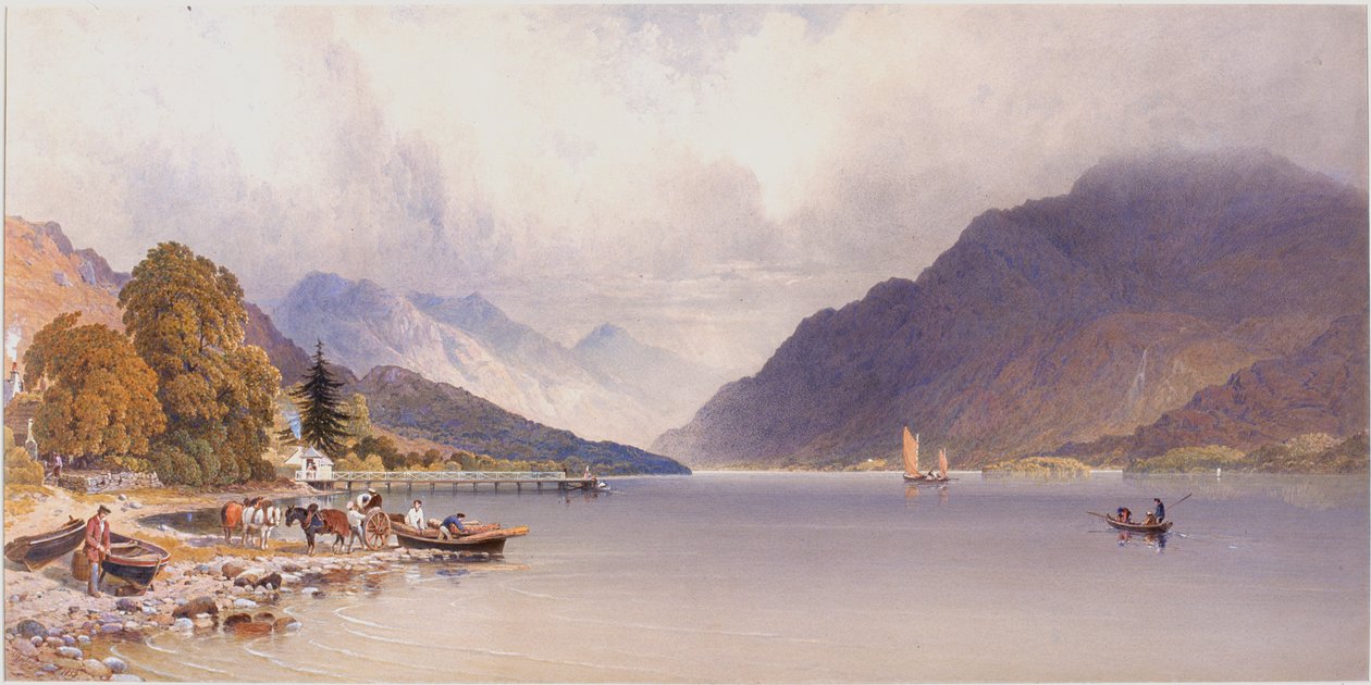 El muelle de Luss, Loch Lomond de Aaron Edwin Penley