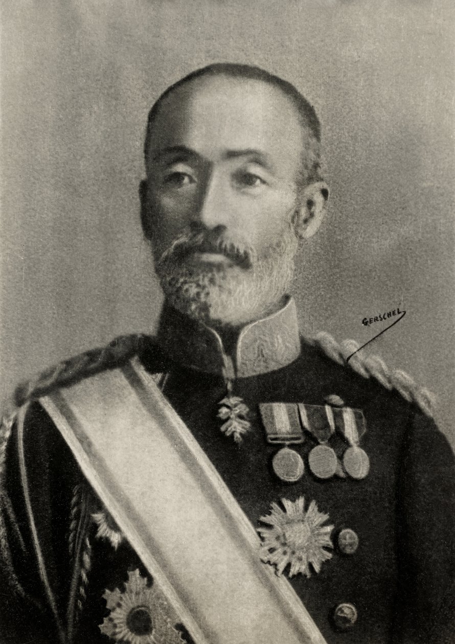 Retrato del General Maresuke Noghi (foto) de Aaron Gerschel