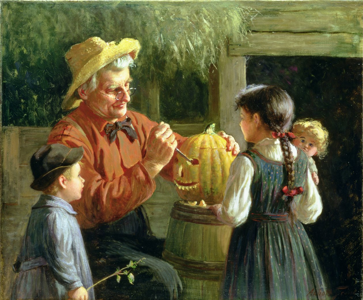 Calabaza de Halloween de Abbott Fuller Graves