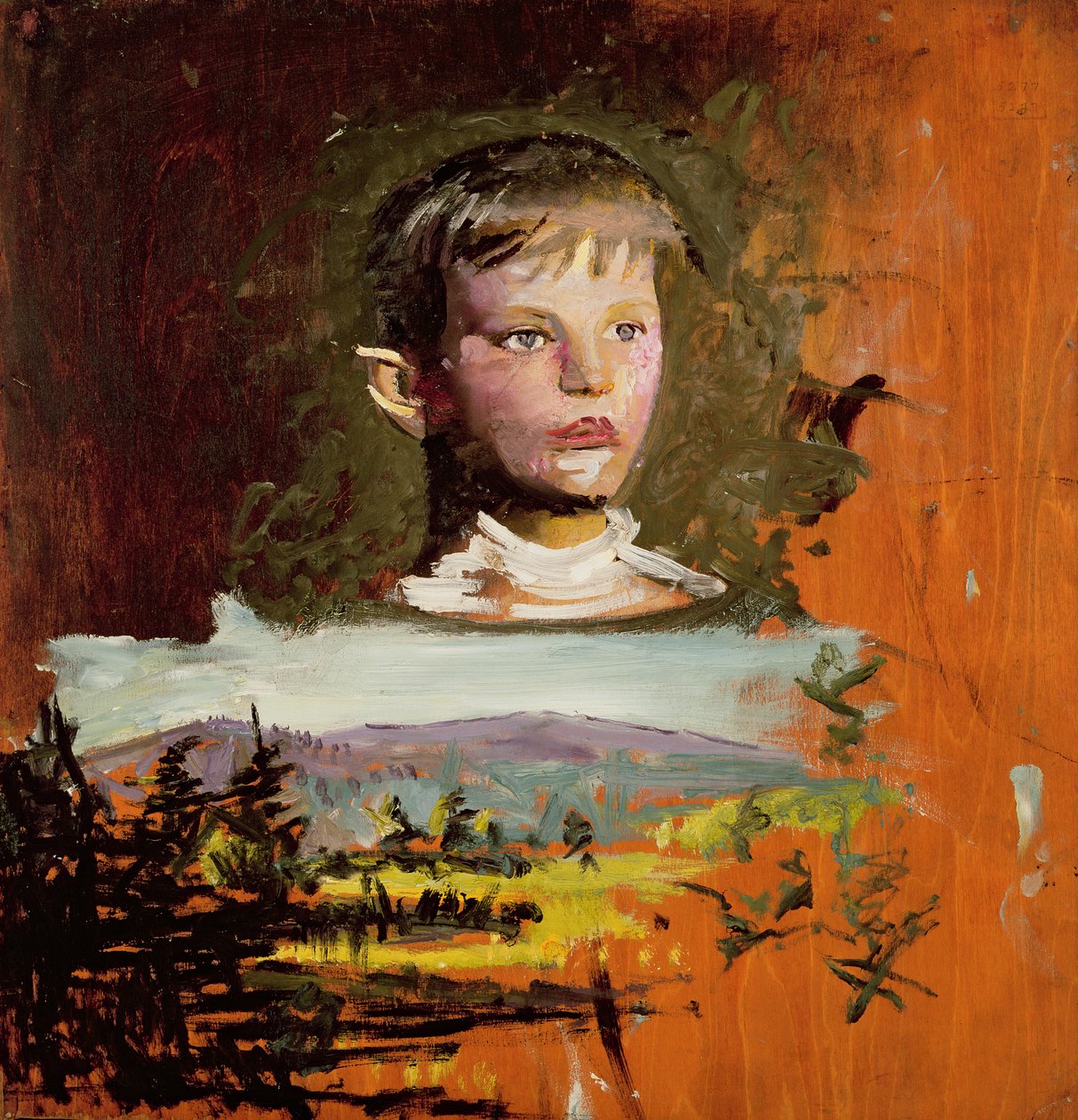 Cabeza de un niño, 1919 de Abbott Handerson Thayer
