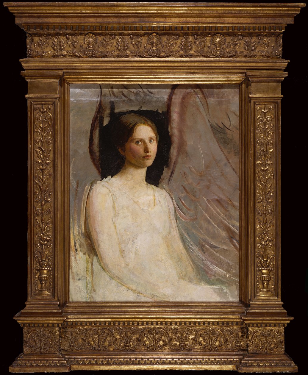 Estudio para ángel sentado de Abbott Handerson Thayer